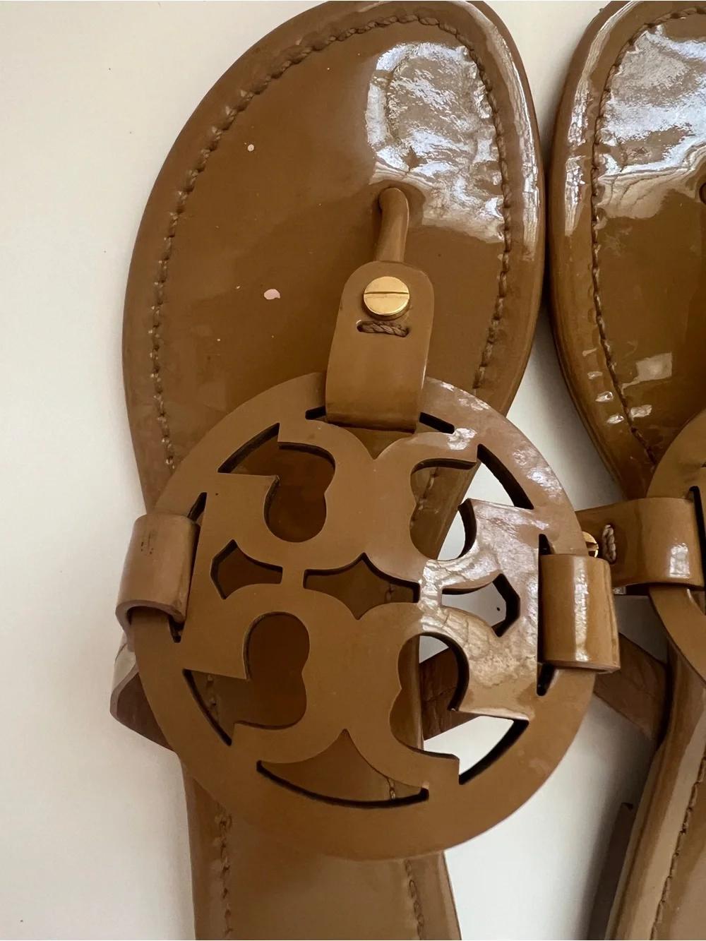 Tory Burch Patent Leather Miller Sandals